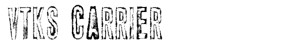 Vtks Carrier font preview